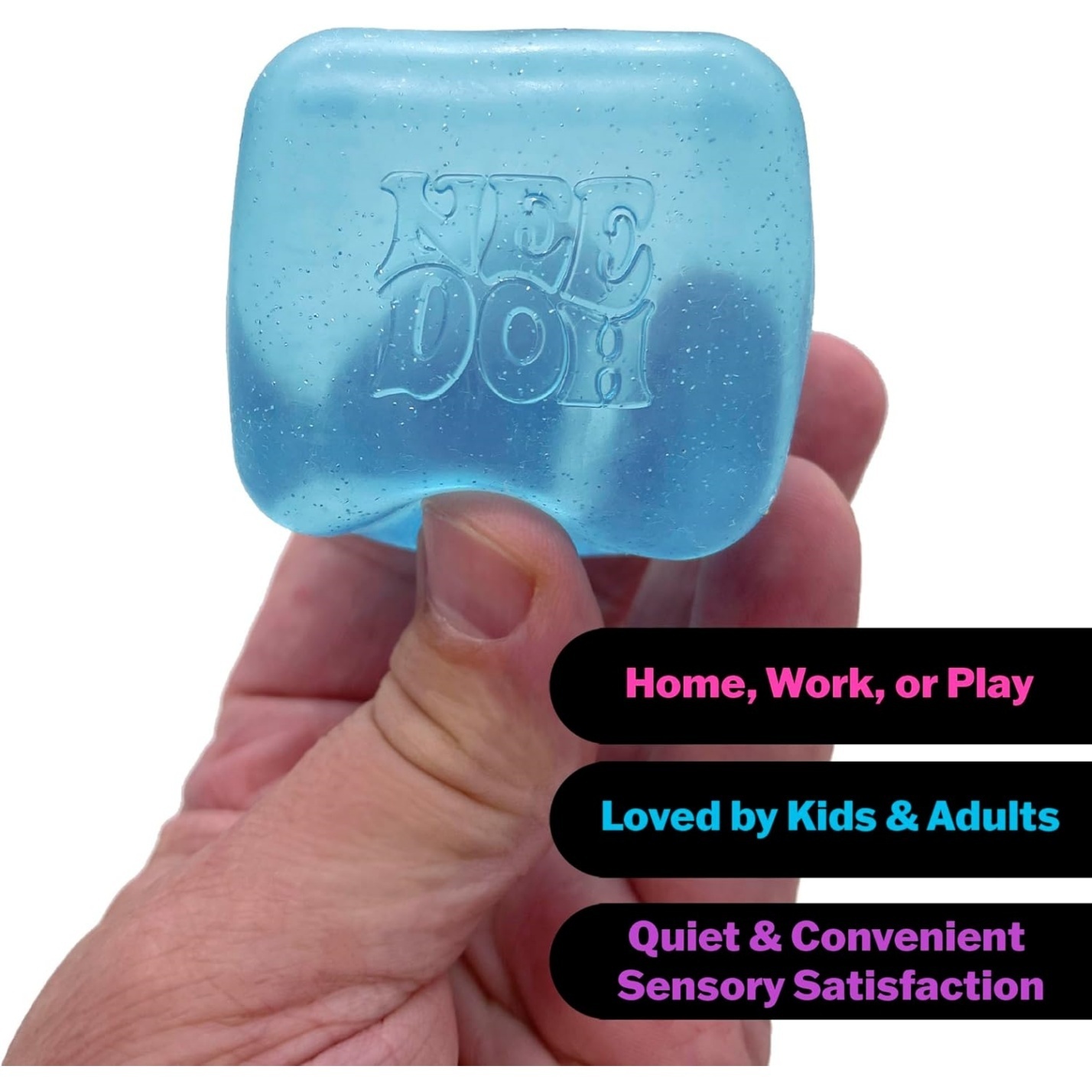 NeeDoh Nice Cube - Solid Squish - 2.25” Cube - Image 3